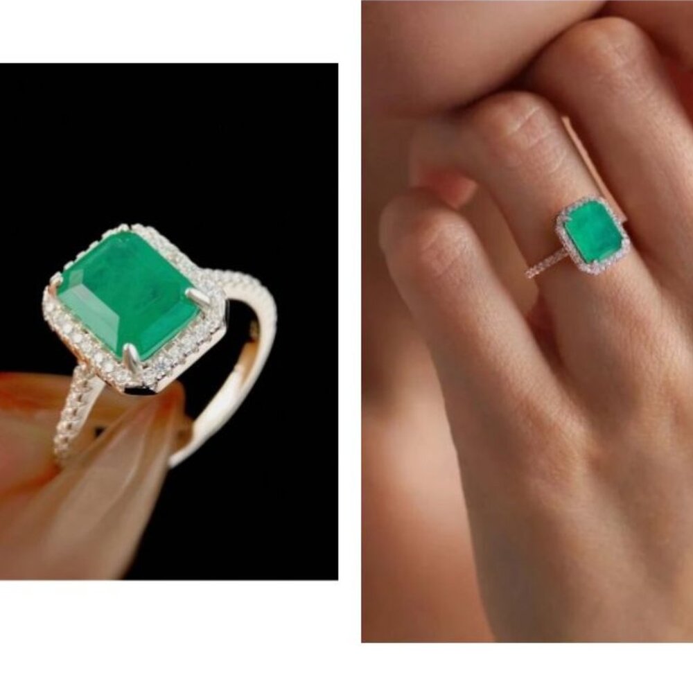 Tourmaline Sterling Silver Ring size 8